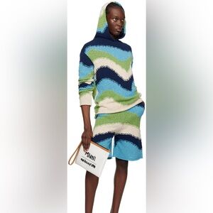 Marni Blue Intarsia Shorts Men’s Size IT 54 EUC MSRP $1195